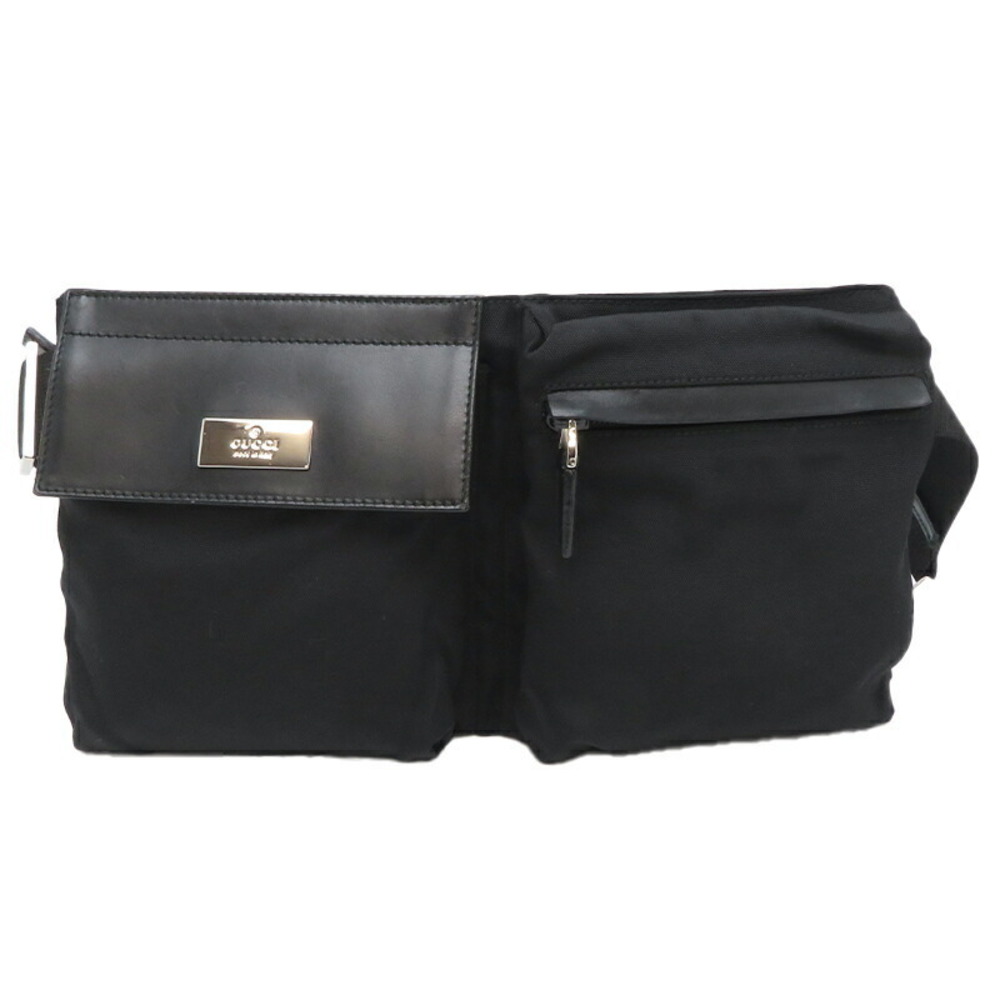 Gucci Waist Bag Body Bag Nylon Black